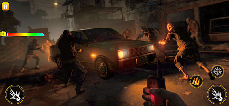 Zombie shooting survival games screenshot