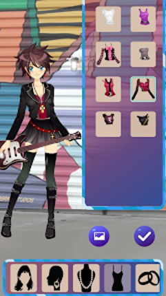 Anime Dress Up Love Kiss Games screenshot