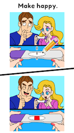 Draw Happy Baby : Puzzle Game screenshot