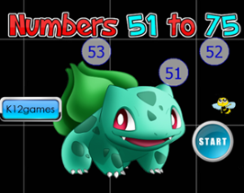 Poke Numbers 51 to 75 Image