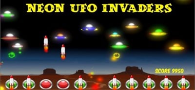 Neon UFO Invaders Pro Image