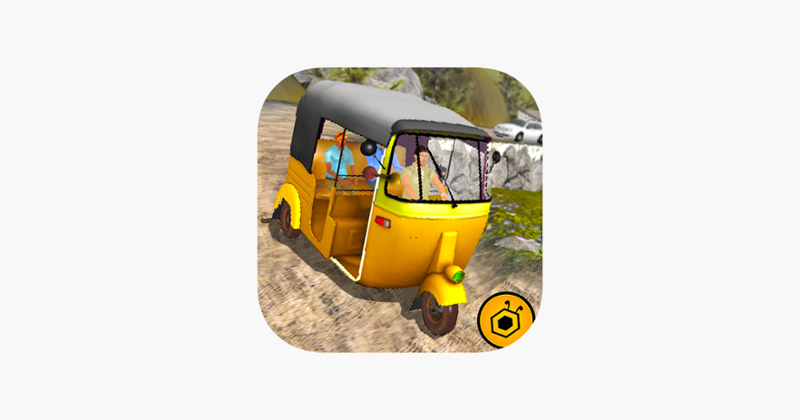 Off road tuk tuk auto rickshaw driving 3D simulator free 2016 - Take tourists to their destinations through hilly tracks Image