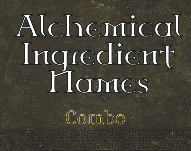 Games like Quick Gen - Alchemical Ingredients [combo]