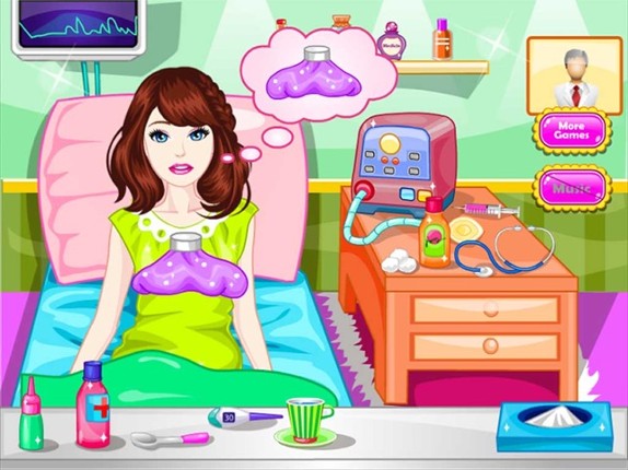 Sick Girl &amp; Flu Girl - Treatment Game screenshot