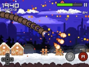 Super Mega Worm Vs Santa Saga Image