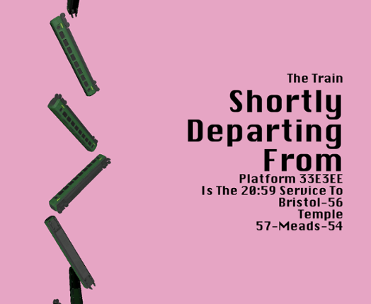 The Train Shortly Departing From Platform 33E3EE Is The 20:59 Service To Bristol-56 Temple 57-Meads-54 Image