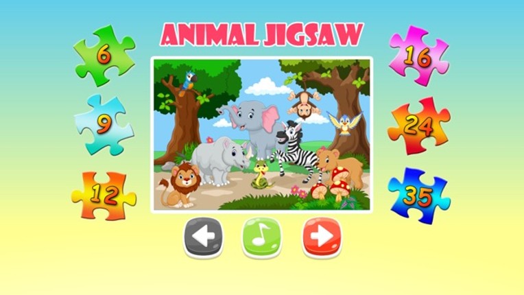 Animal Jigsaw Puzzles Game for Kids HD Free screenshot