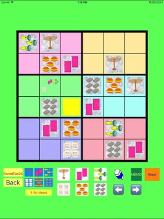 Easy SUDOKU 4x4,6x6,7x7 with Secret Tools screenshot