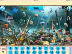 Free Hidden Object Games:Seaside Hidden Numbers Image