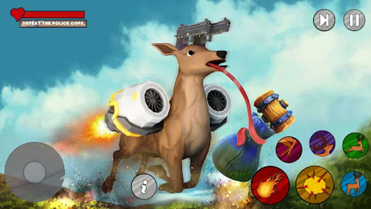 Crazy Deer Animal World 3d screenshot