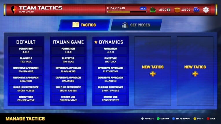 PIX Football Manager screenshot