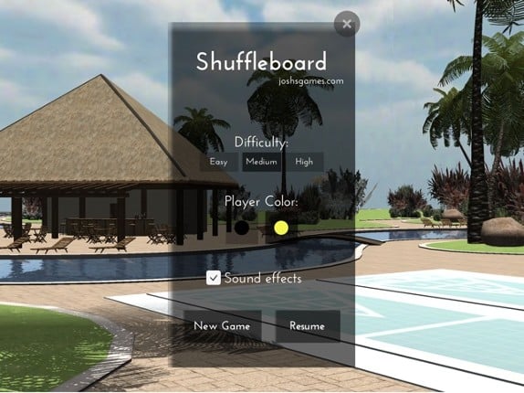 Shuffleboard 3D screenshot