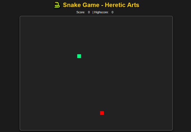 Snake Game - Heretic Arts Game Cover