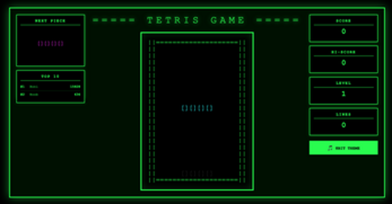 TETRIS ASCII - Retro Edition Image