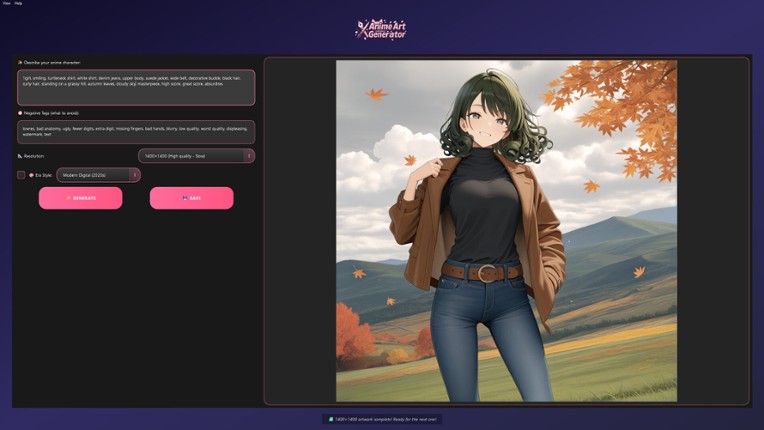 Anime Art Generator - Unlimited AI screenshot