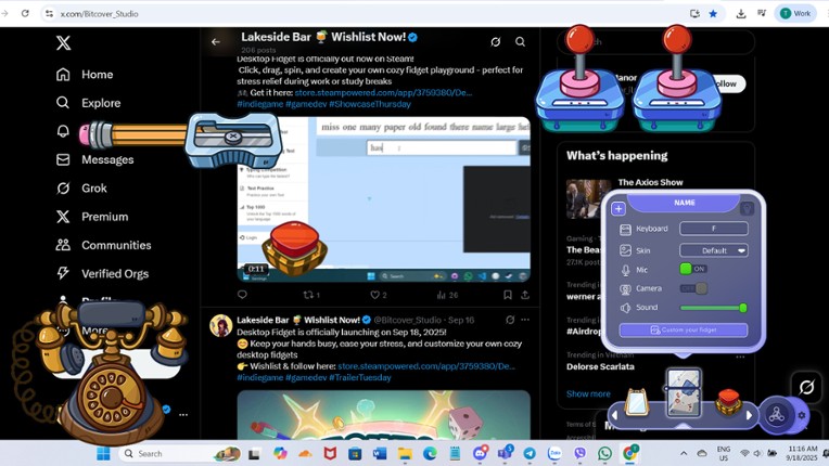 Desktop Fidget screenshot