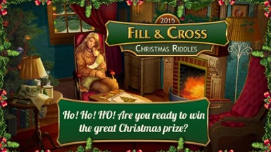 Fill and Cross. Christmas Riddles Free Image