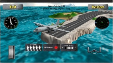 Flight Simulator Transporter Airplane Games Image