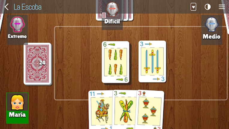 La Escoba - Scopa 15 card game screenshot