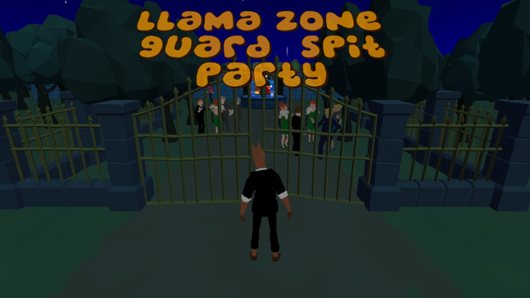 Llama Zone Guard Spit Party Image