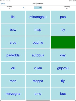 PickAPair Corsican - English screenshot