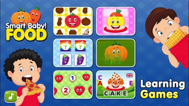 Smart Baby! Food ABC Learning Kids Games for girls screenshot