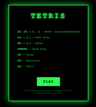 TETRIS ASCII - Retro Edition Image