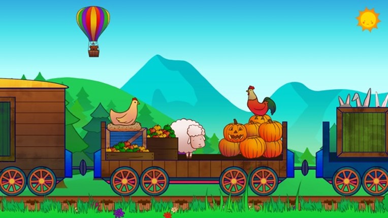 Animal Train for Toddlers Image