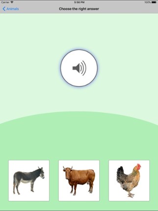 Animals Learning Cards screenshot