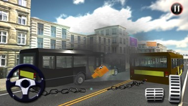 Chained Coach Bus 3D Image