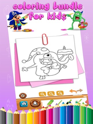 Coloring Book Pages Kids Learn Paint for Preschool Image