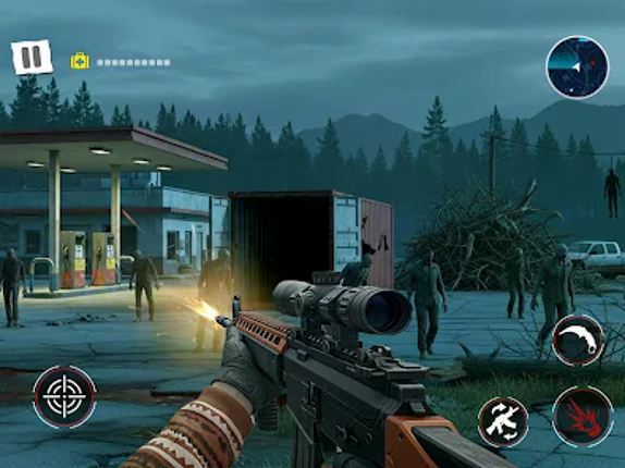 Zombie shooting survival games screenshot