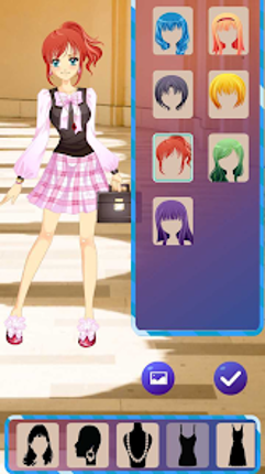 Anime Dress Up Love Kiss Games Image