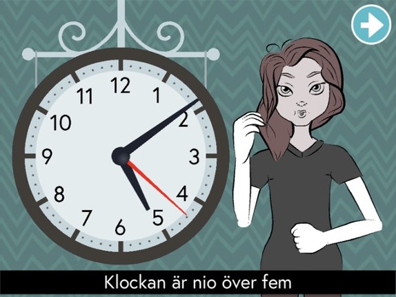 Moji Klockis sv. teckenspråk screenshot