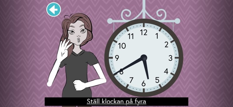 Moji Klockis sv. teckenspråk screenshot