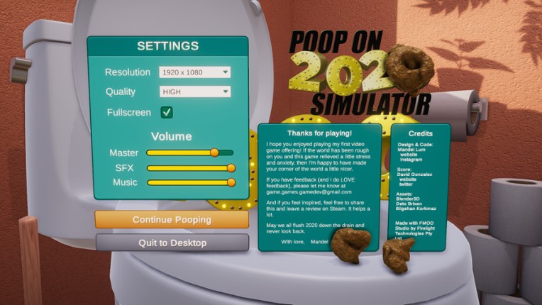 Poop On 2020 Simulator screenshot