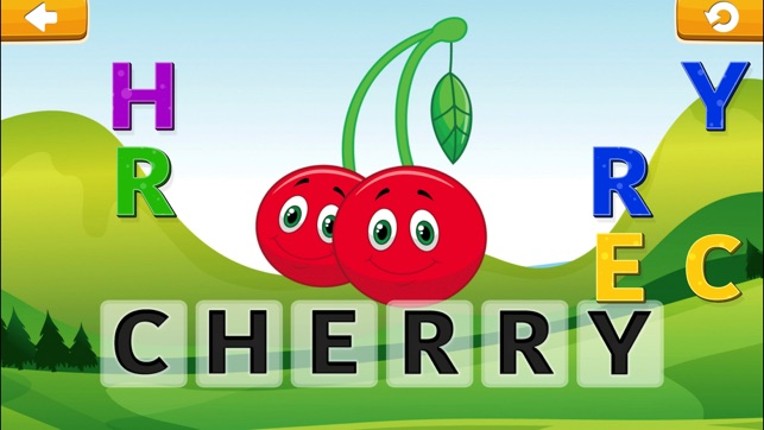 Smart Baby! Food ABC Learning Kids Games for girls screenshot