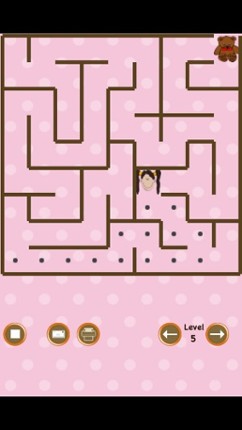 Teddy Bear Maze (sister vs brother) screenshot