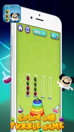 Color Lab Puzzle Game: Bubble Tower of Hanoi screenshot