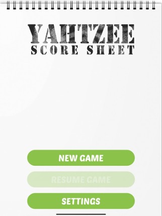 DICY, Scoresheet for YAHTZEE® Image
