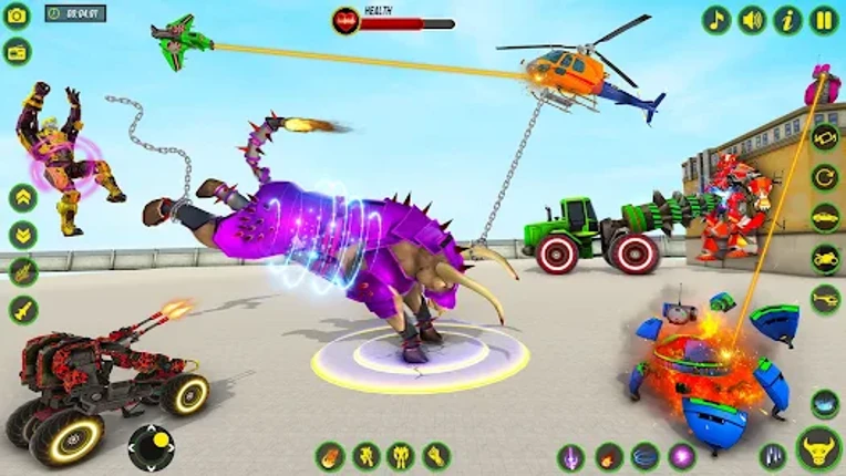 Bull Robot Car Game:Robot Game screenshot