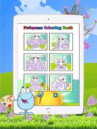 Games Princess Coloring Page : Painting For Kids Free screenshot