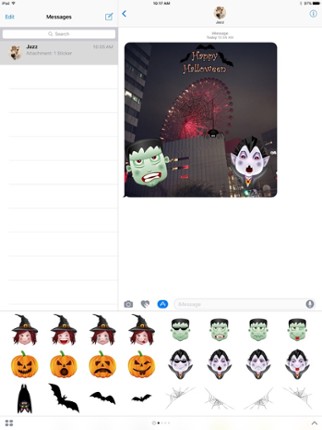 Halloween Stickers from Halloween Solitaire screenshot