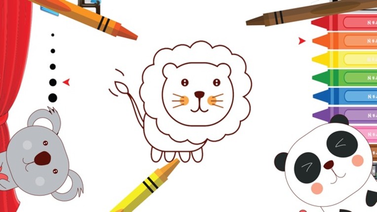 Kid Coloring HD - Animal coloring book for me screenshot