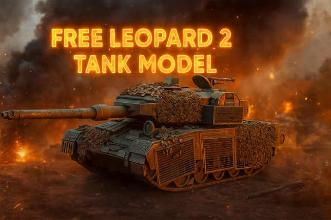 Leopard 2A6 — 3D Model (FREE) Image