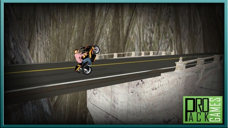Mountain Highway Traffic Motor Bike Rider – Throttle up your freestyle moto racer to extreme Image