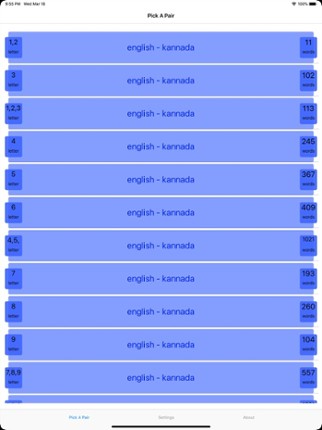 PickAPair Kannada - English Image