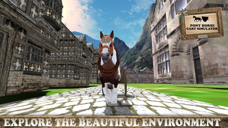 Pony Horse Cart Adventure Simulator 2016-Transport Fruits and Vegetables from Farm to City screenshot