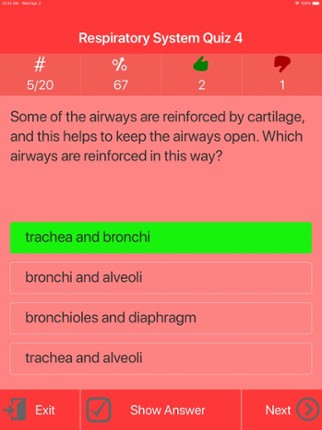 Respiratory System Trivia screenshot