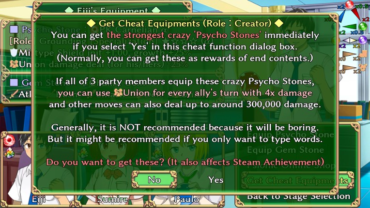 Students of Light Bonds: Typing RPG with Character Creation screenshot